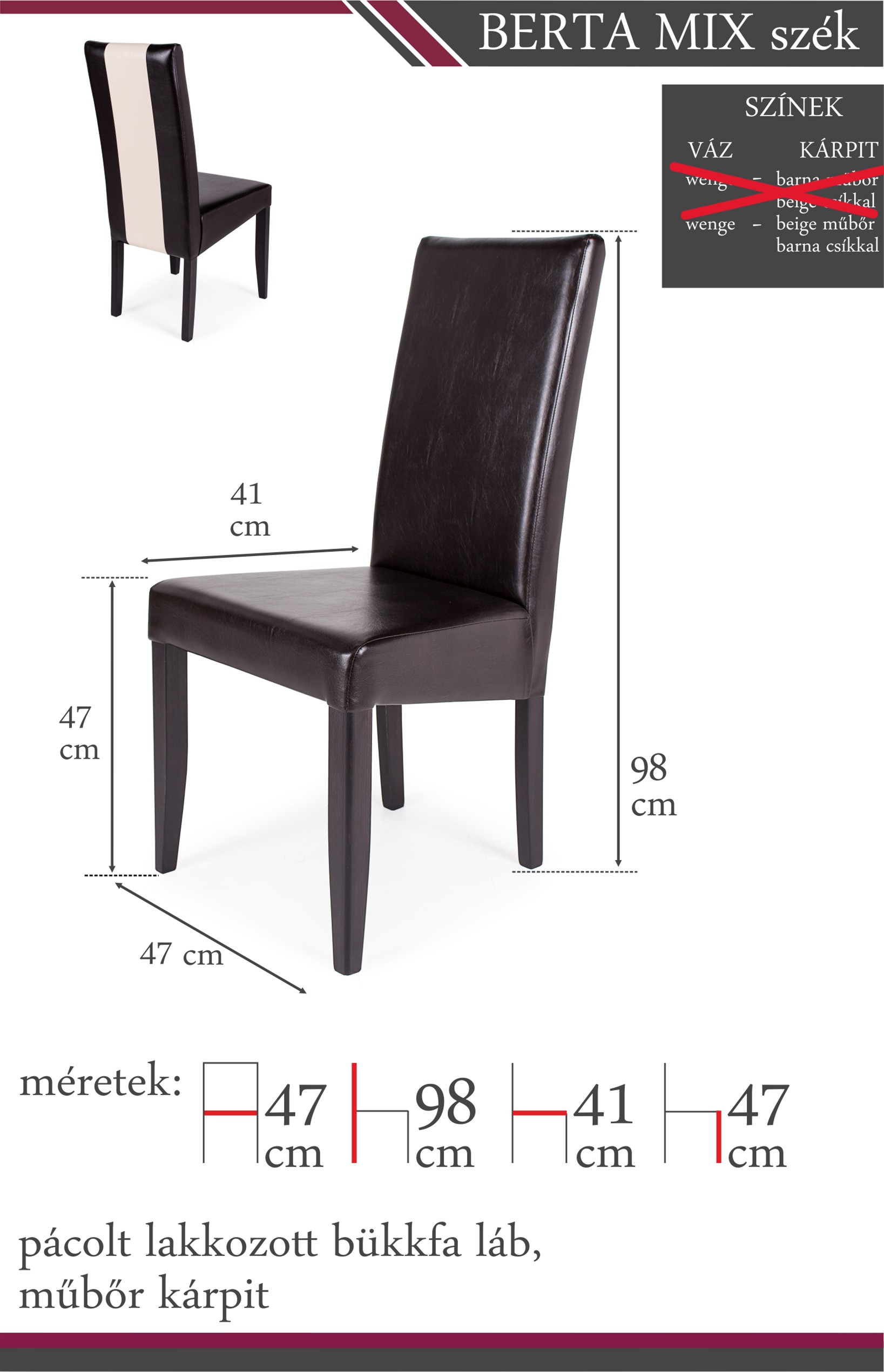 Berta Mix szék - Image 6