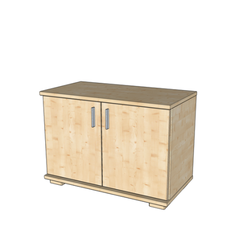 Nobis 2 ajtós komód 57 cm magas