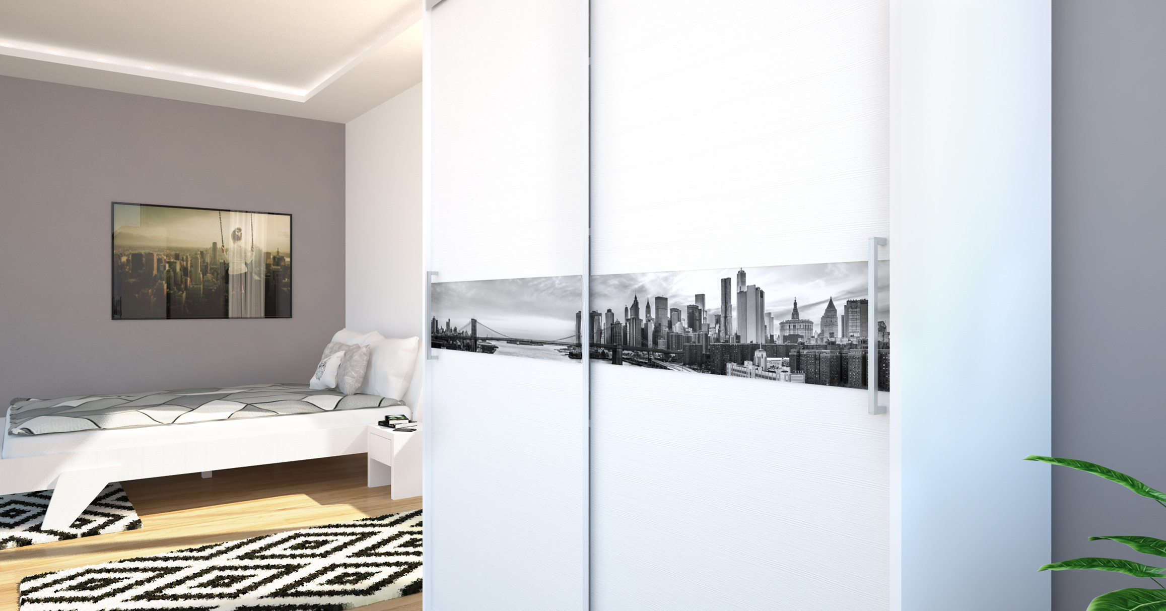 City gardrób 160 cm széles - Image 11