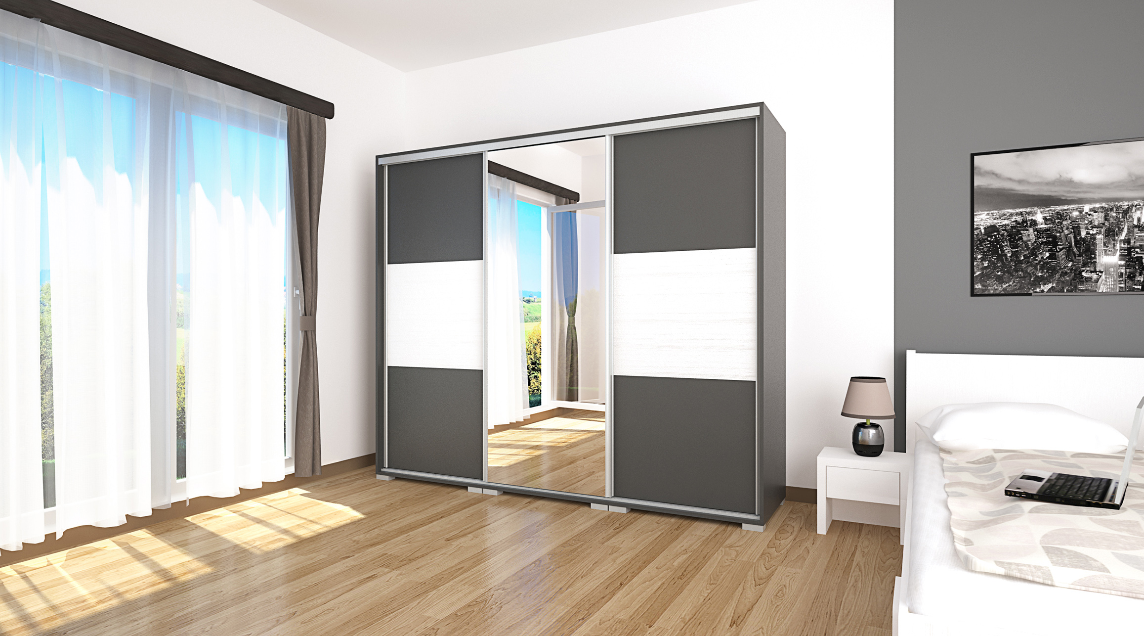 Lux gardrób 239 cm széles - Image 14