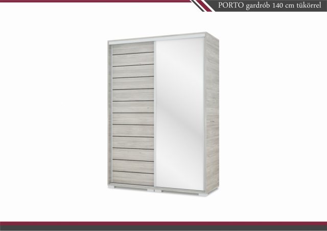 Porto gardrób 1 tükörrel 140 cm széles