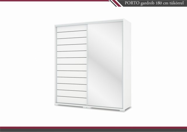 Porto gardrób 1 tükörrel 180 cm széles