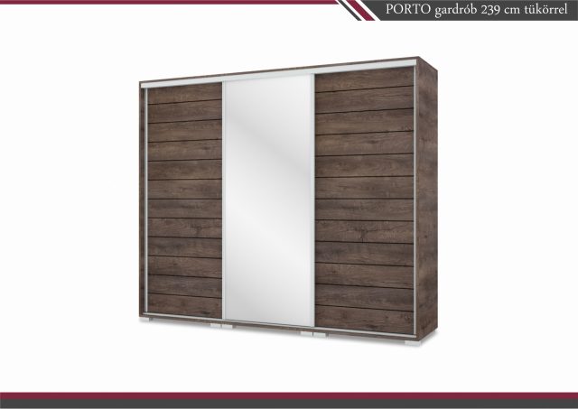 Porto gardrób 1 tükörrel 239 cm széles