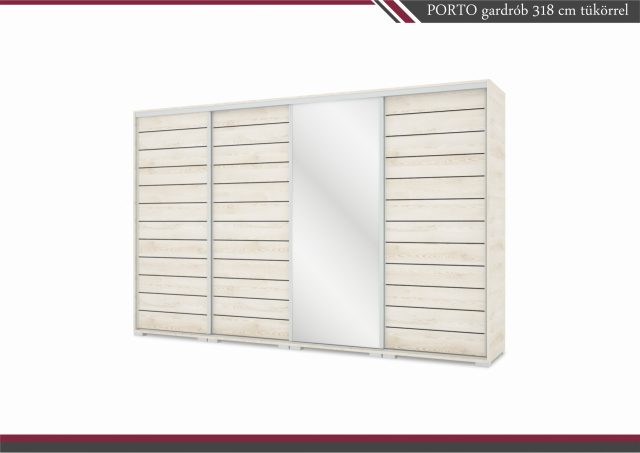 Porto gardrób 1 tükörrel 318 cm széles