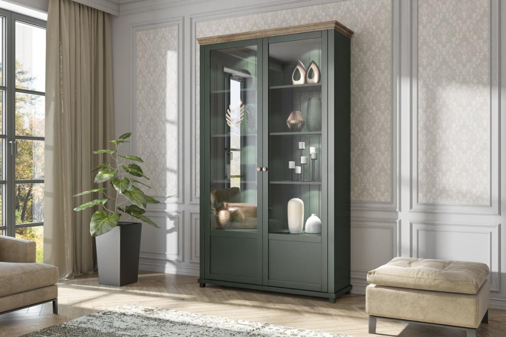 Evora WM vitrines 2 ajtós szekrény