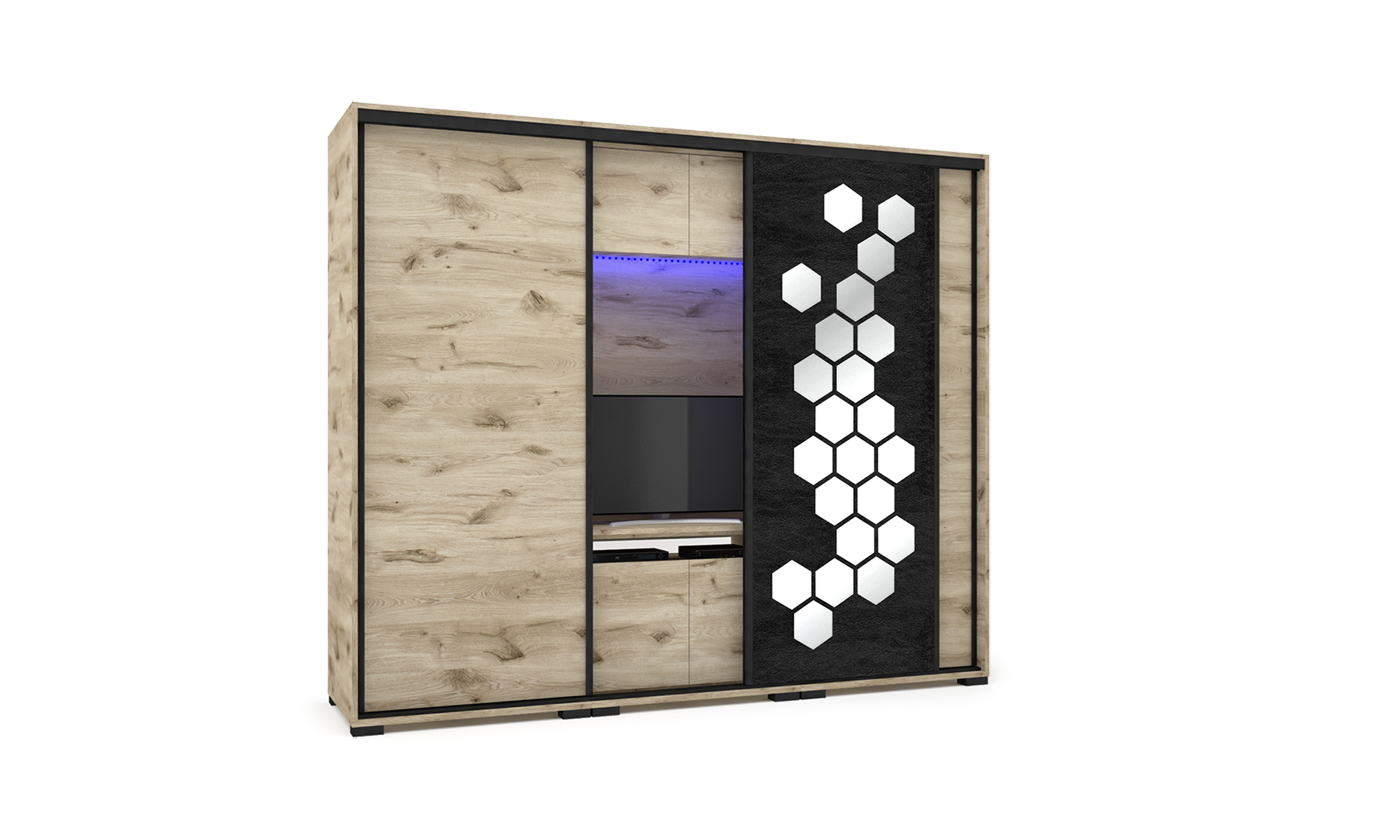 Honey TV-s gardrób 239 cm széles