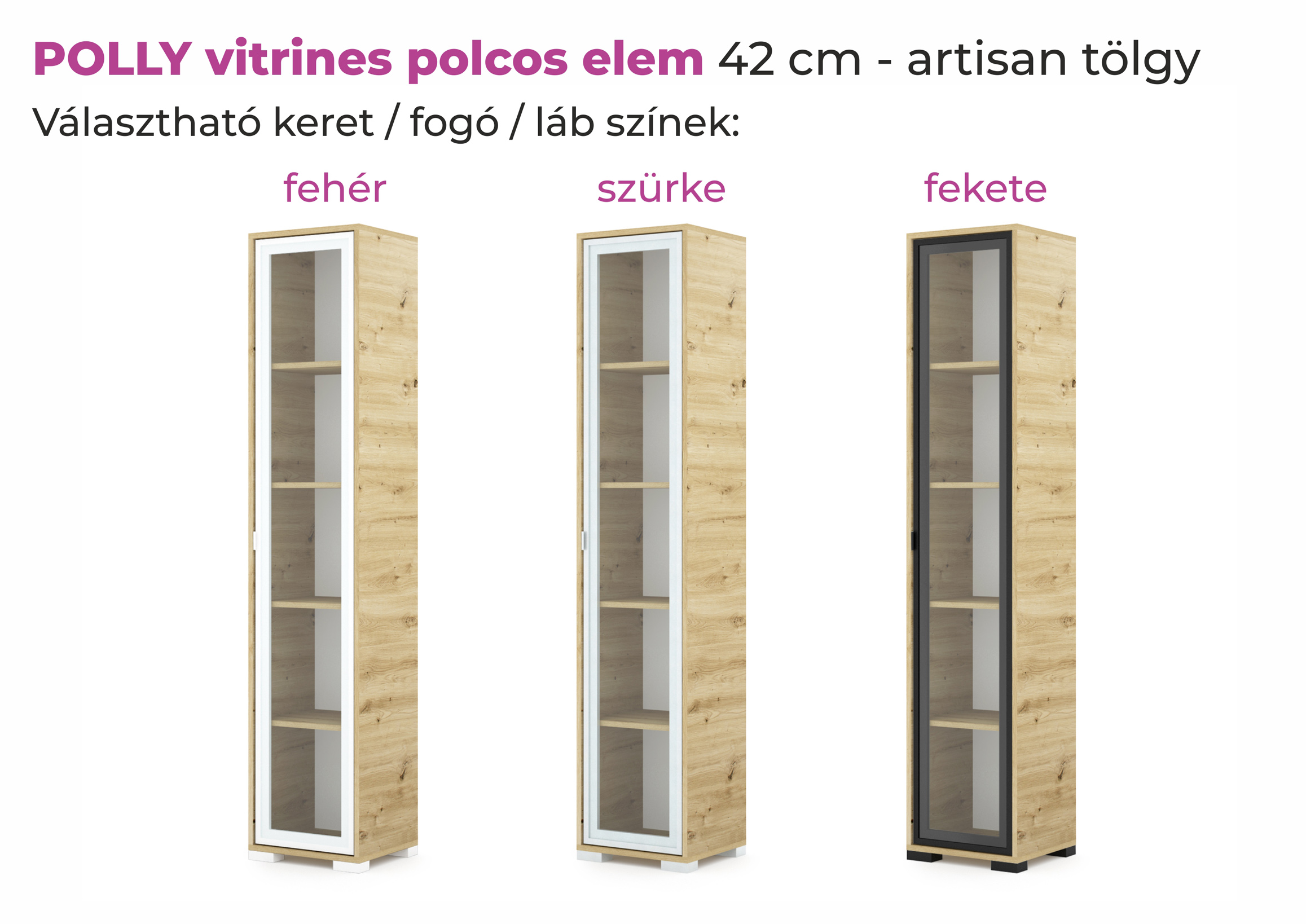 Polly vitrines polcos elem - Image 2