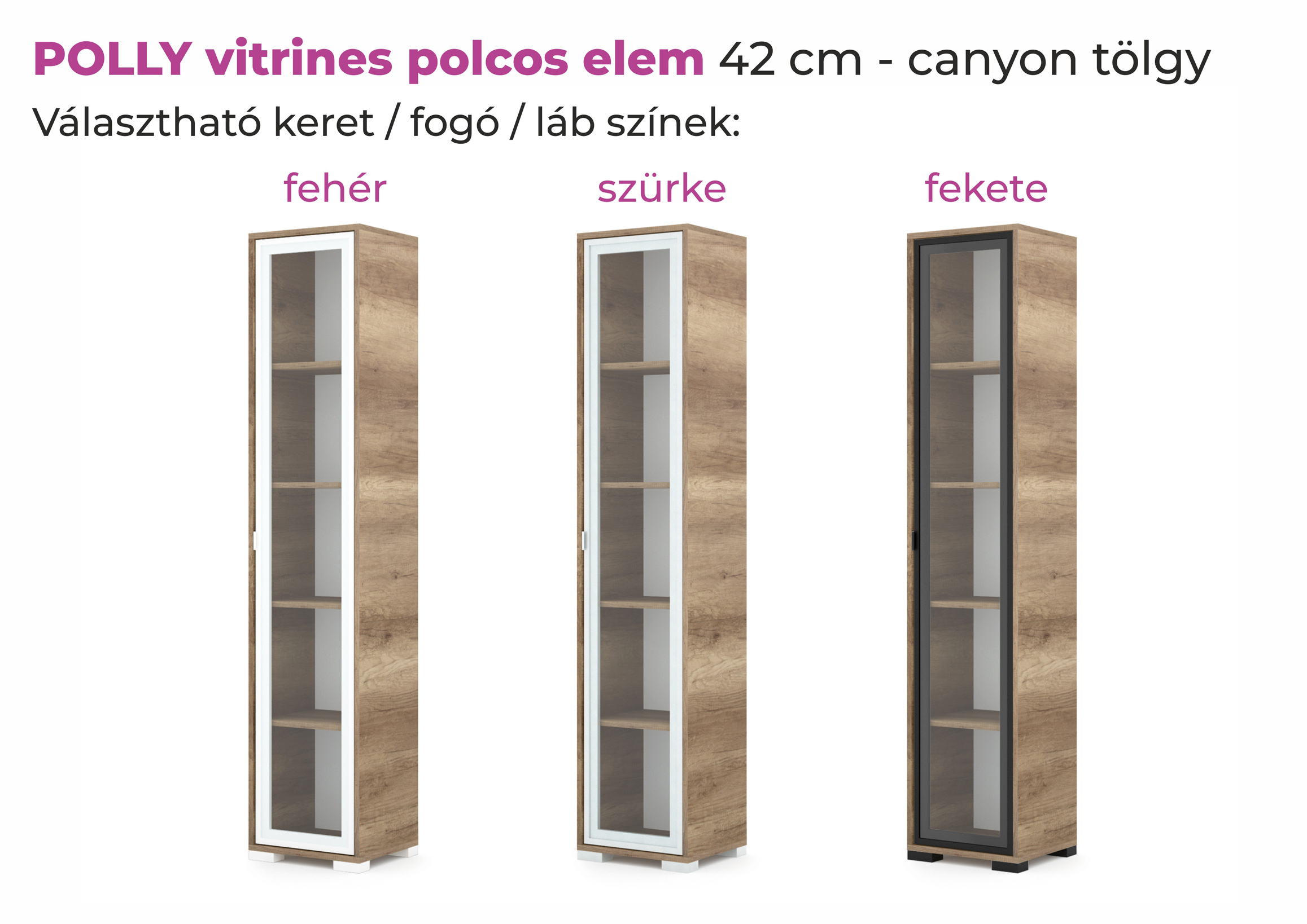 Polly vitrines polcos elem - Image 3