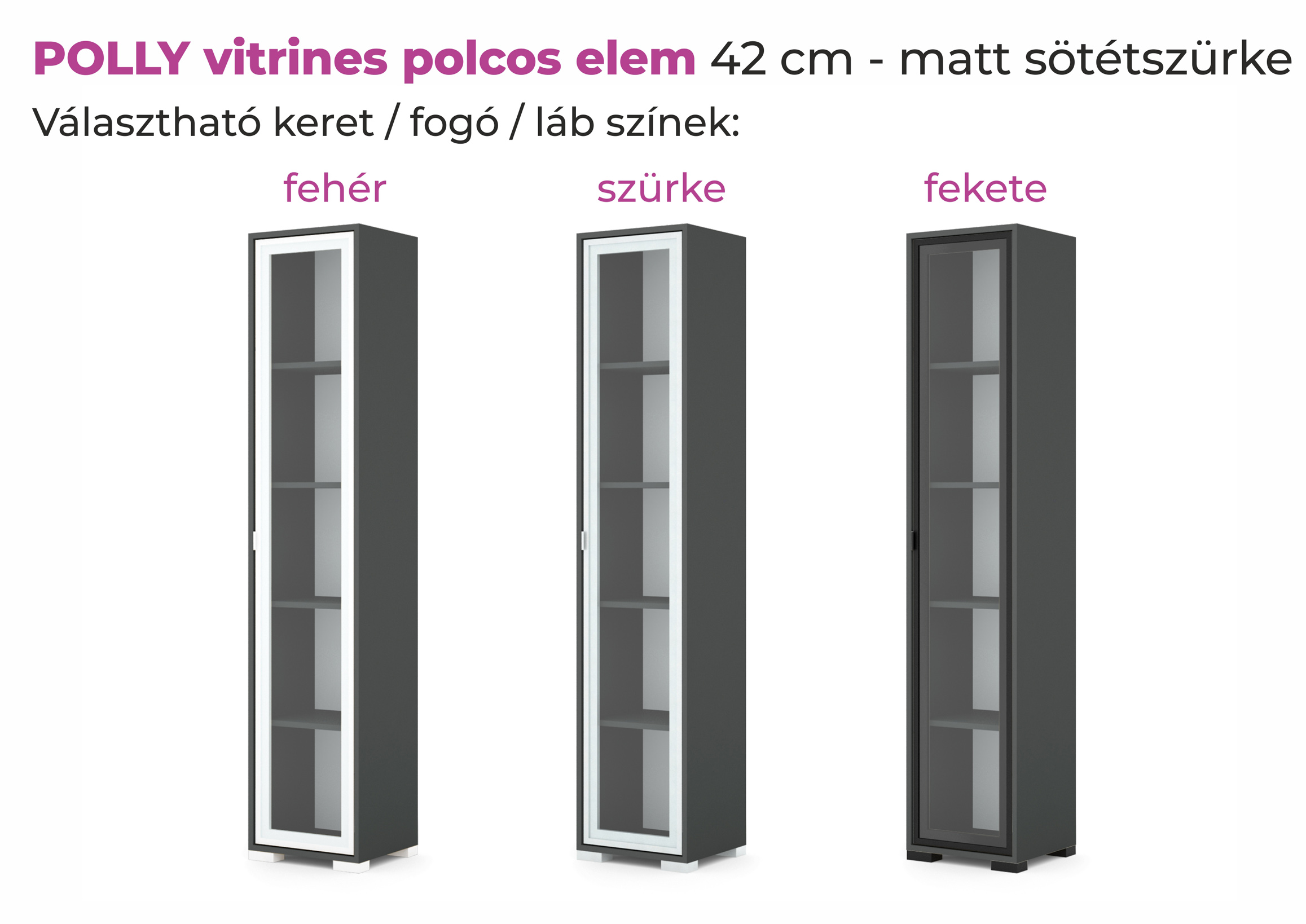 Polly vitrines polcos elem - Image 6