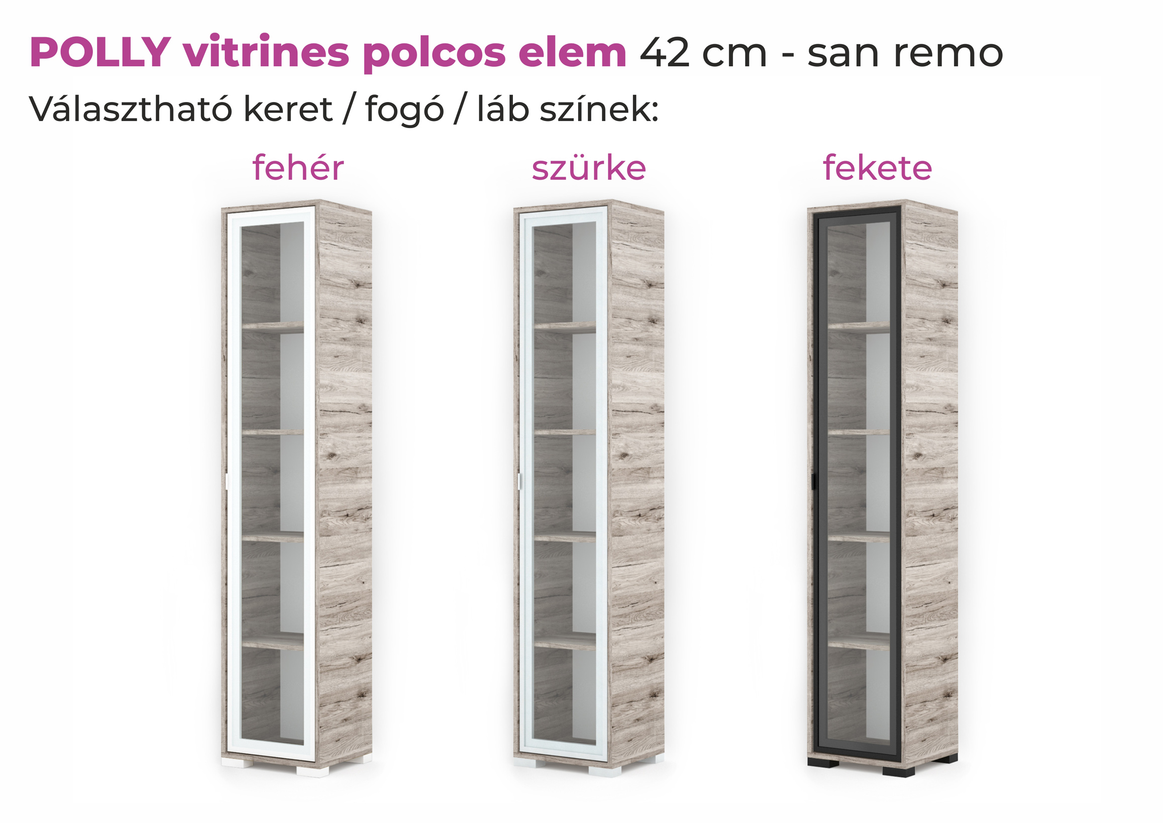 Polly vitrines polcos elem - Image 7