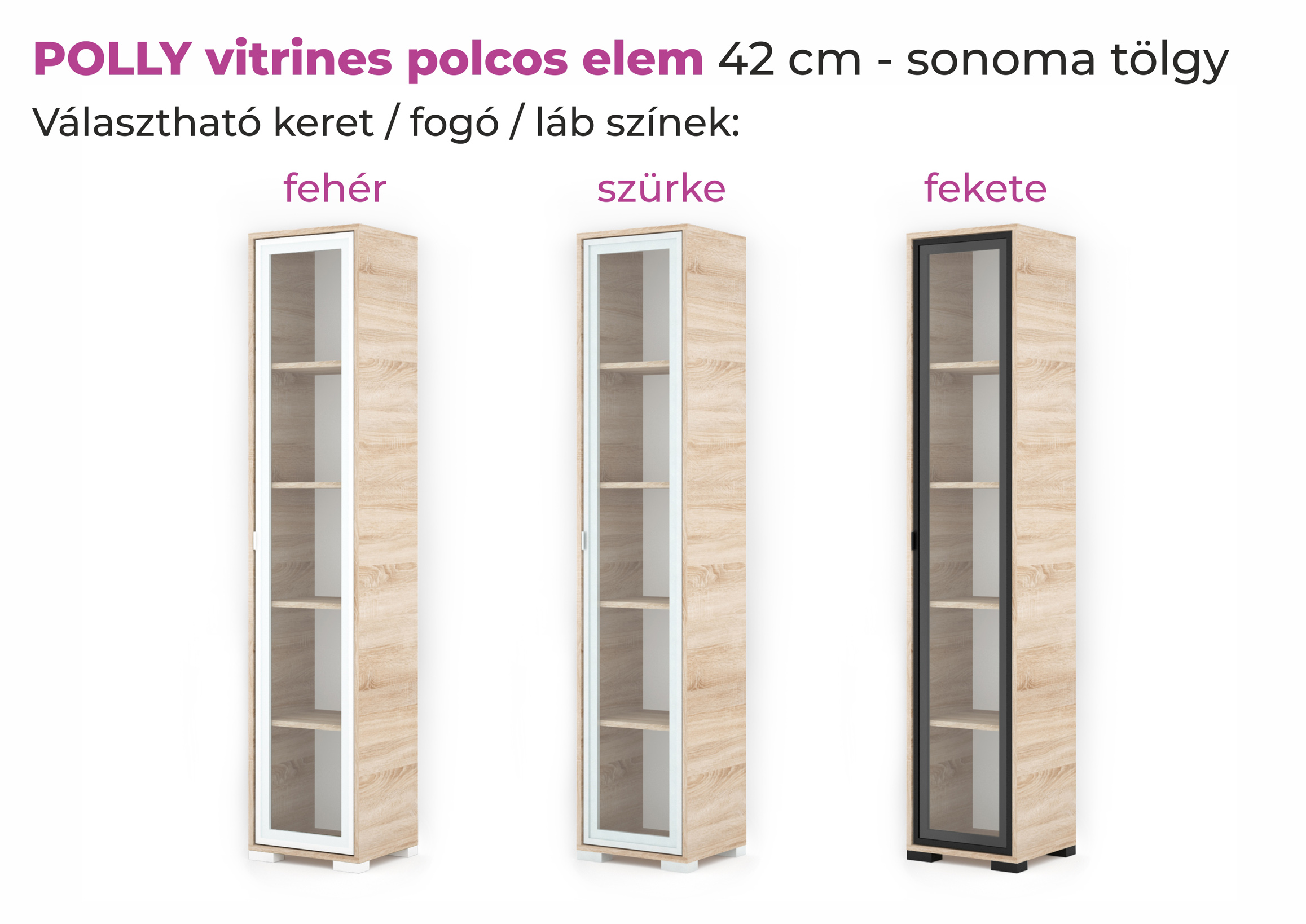 Polly vitrines polcos elem - Image 8