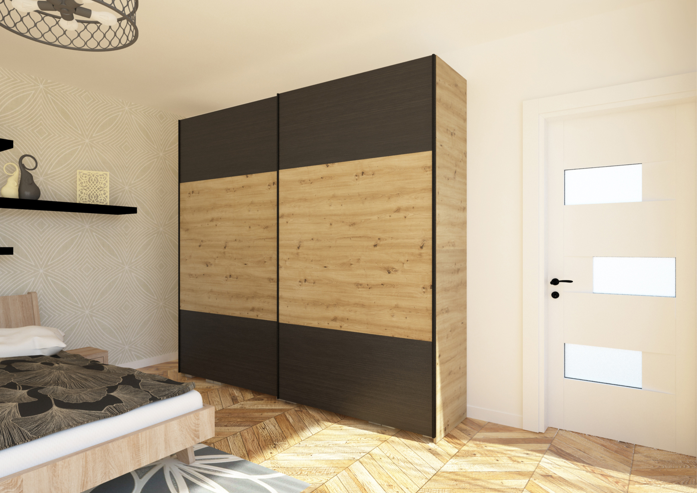 Főnix gardrób 254 cm széles