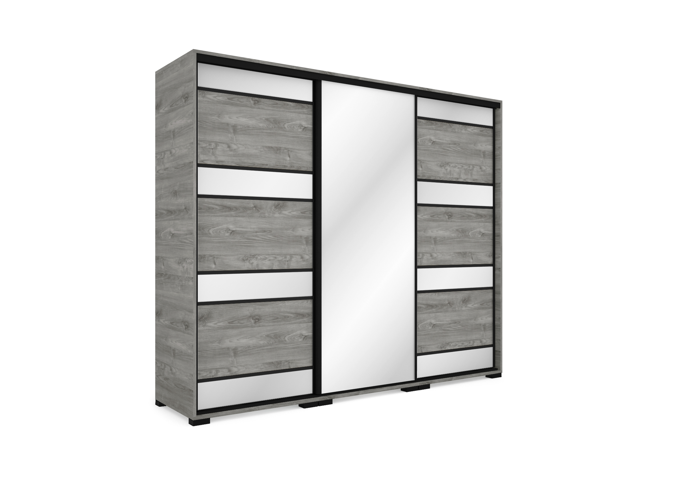 Peking gardrób 239 cm széles (1 telitükrös ajtóval) - Image 3