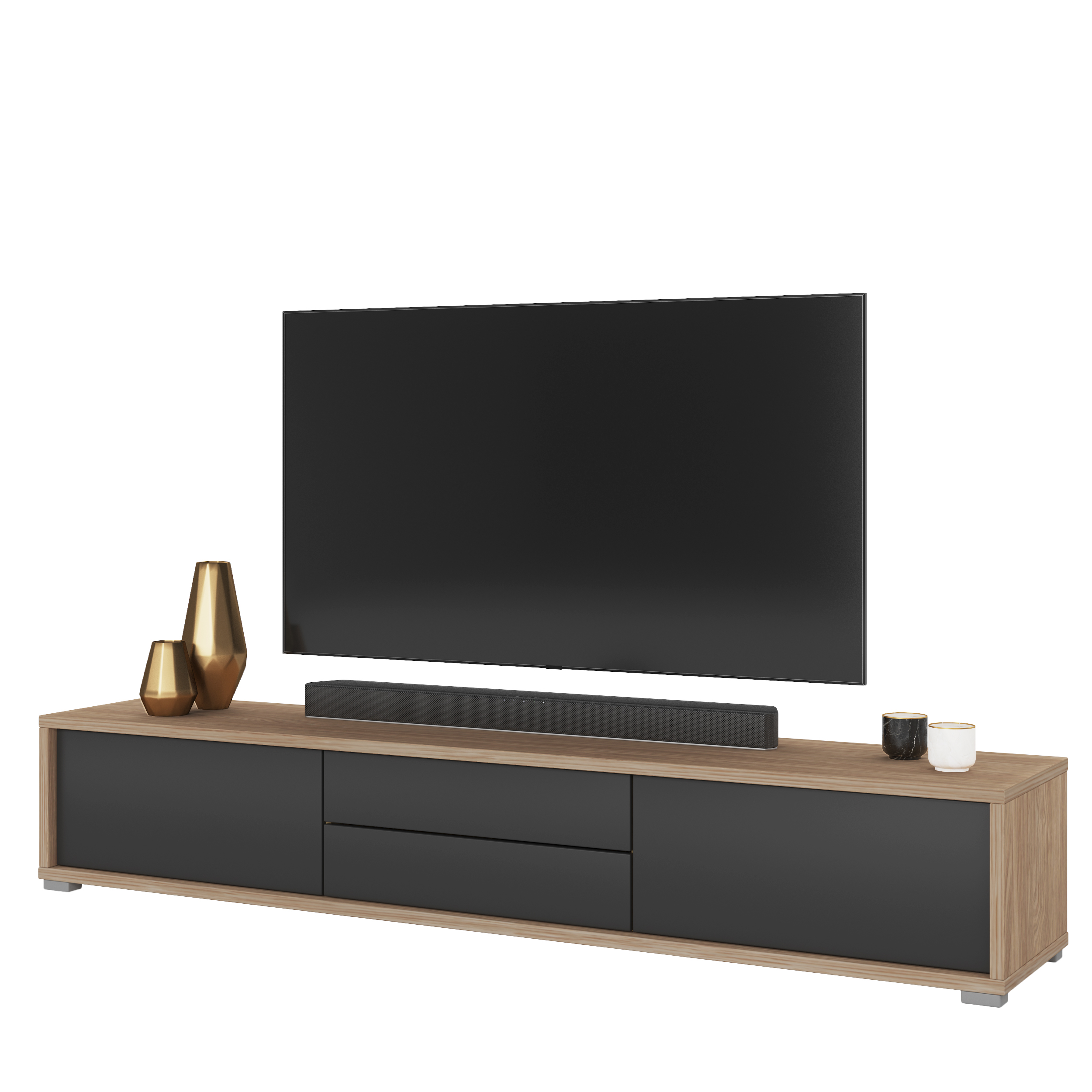 Frida TV állvány (2 lenyítható ajtós + 2 fiókos) - Image 8