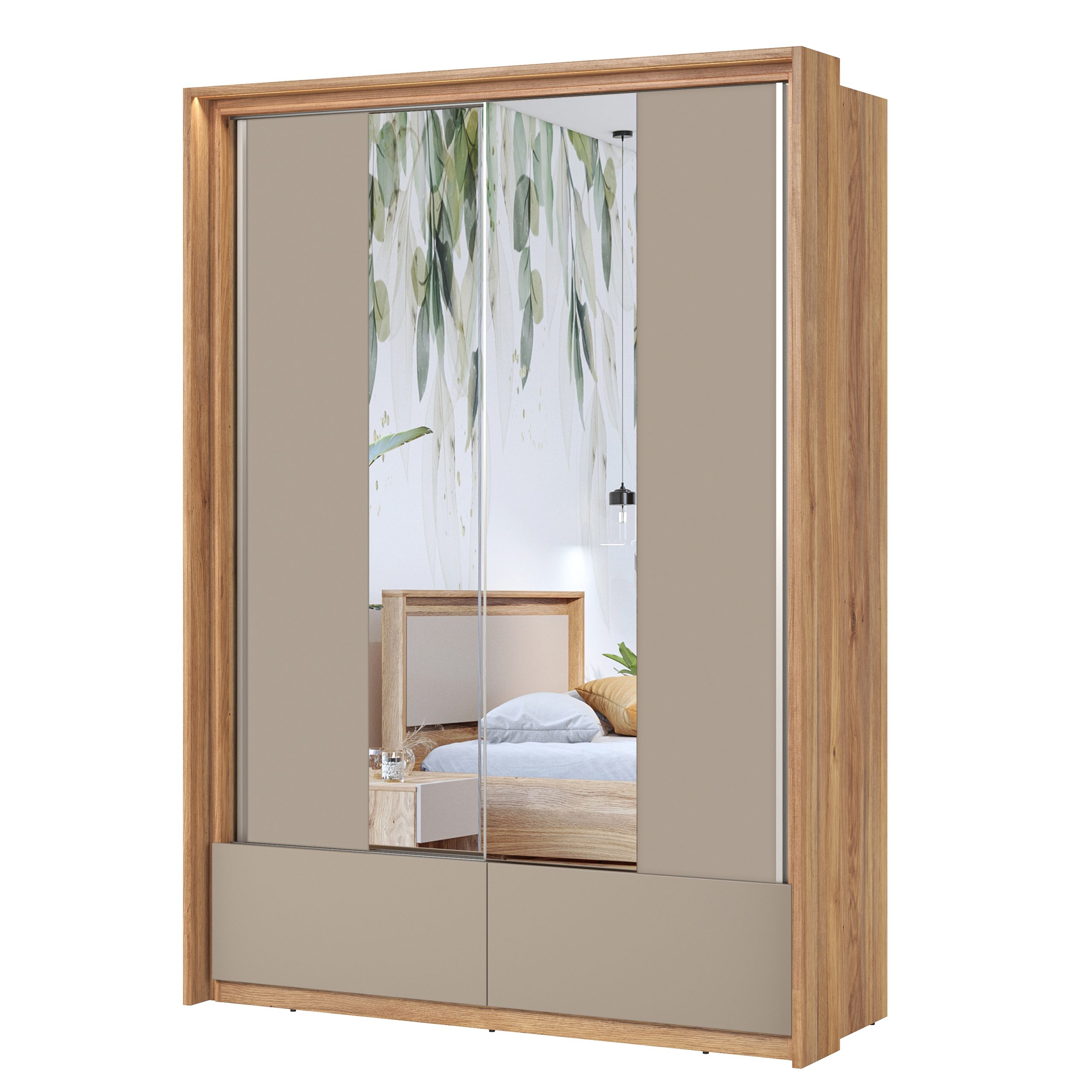 Impressio 2 ajtós tolóajtós szekrény 159 cm széles - Image 4