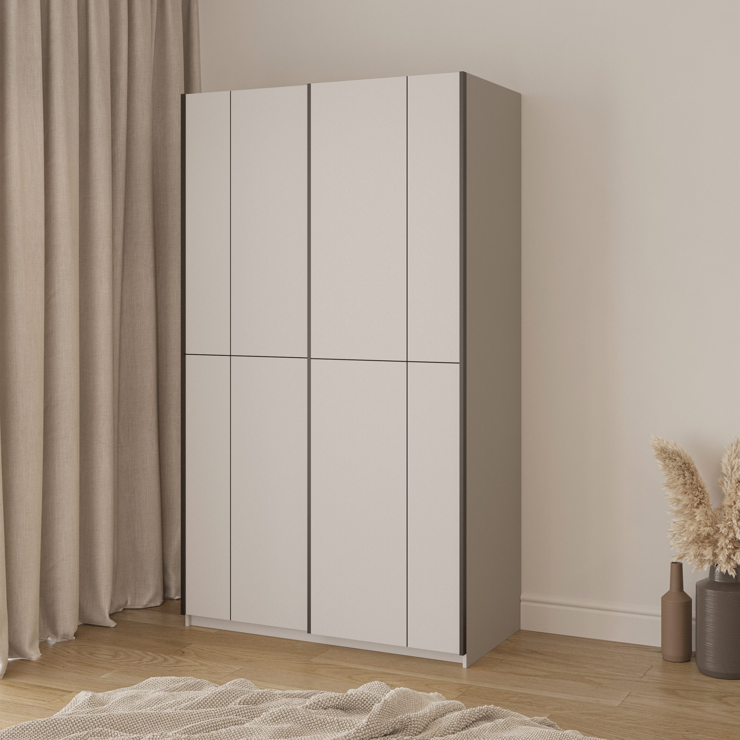 Cube tolóajtós gardróbszekrény 120 cm széles